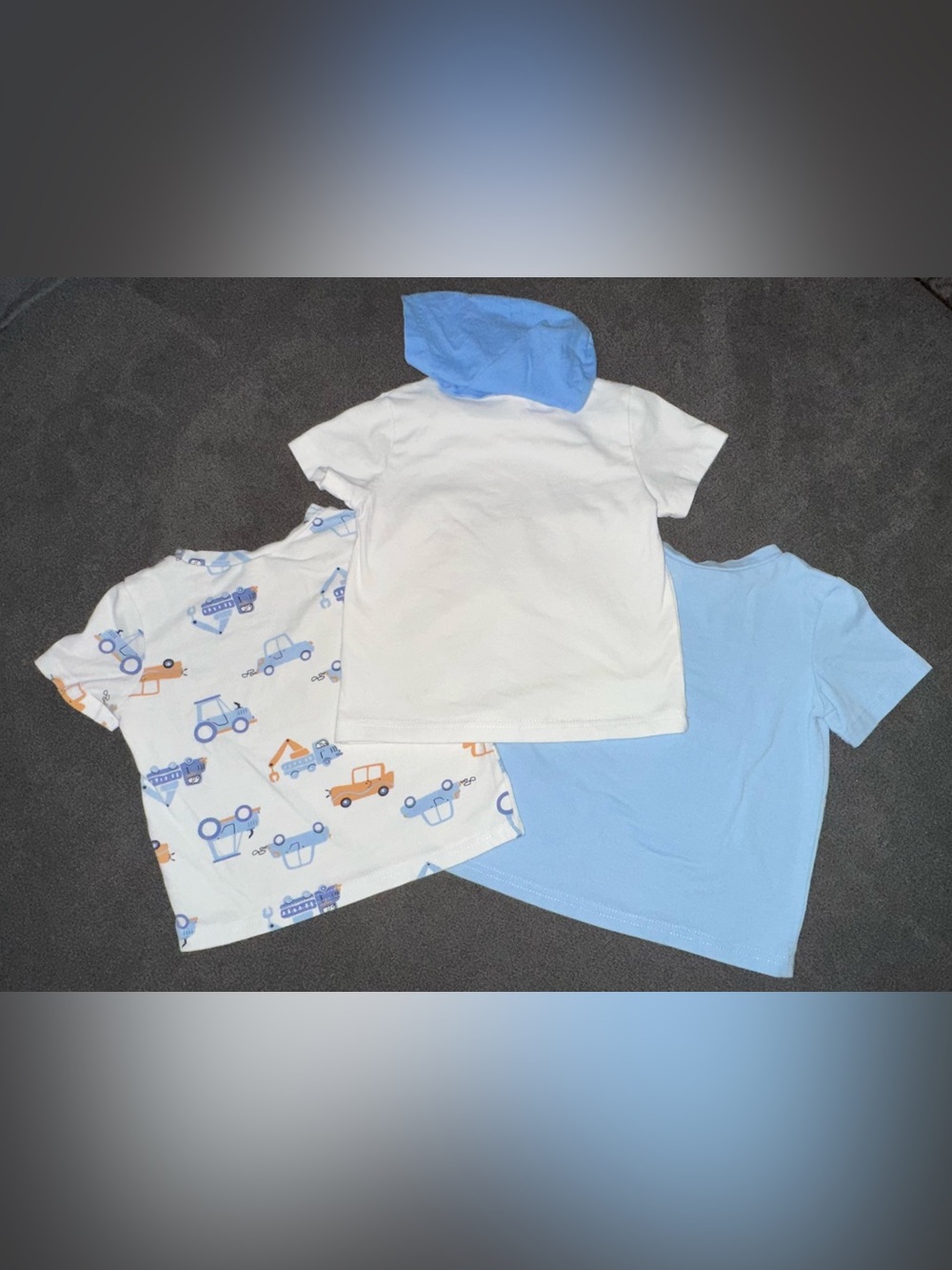 Baby Boys 3 Tee Set with Jean Shorts - Picture 6 of 7